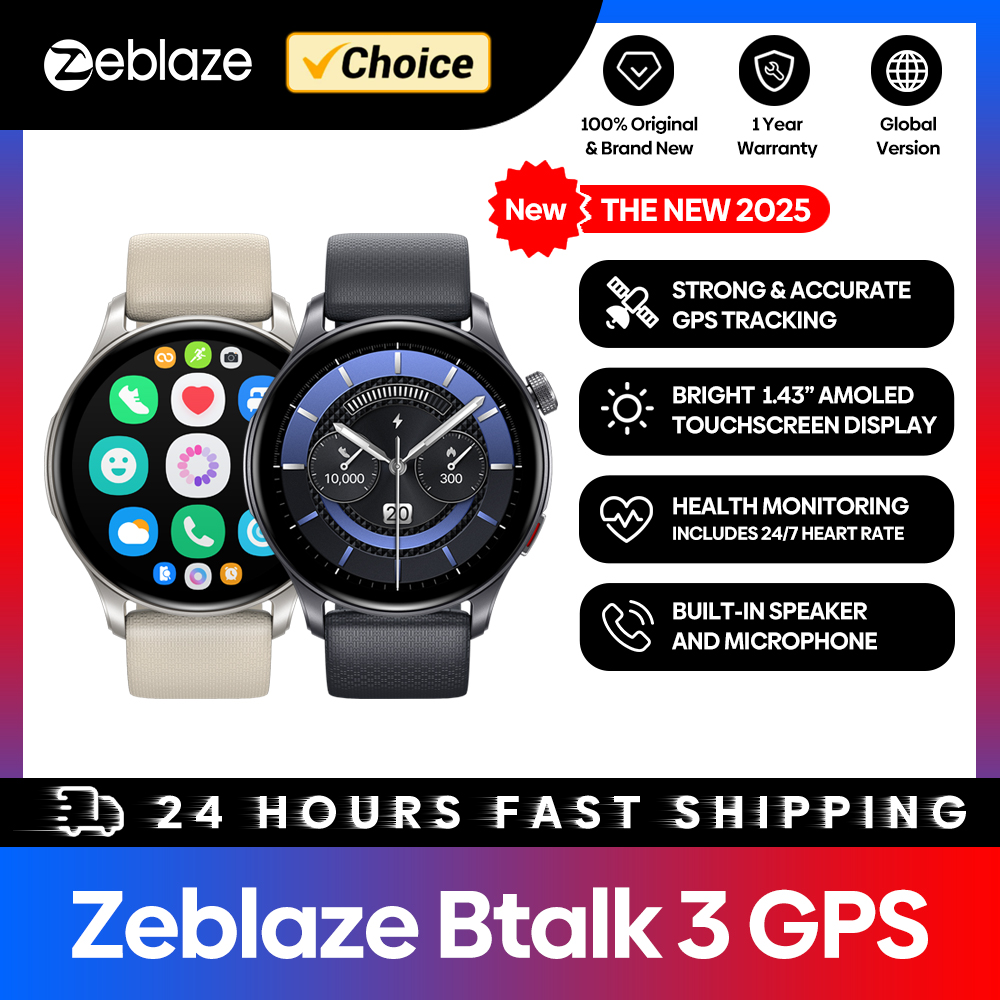 Wrist Wraps Fitness - New Zeblaze Btalk 3 GPS Smartwatch