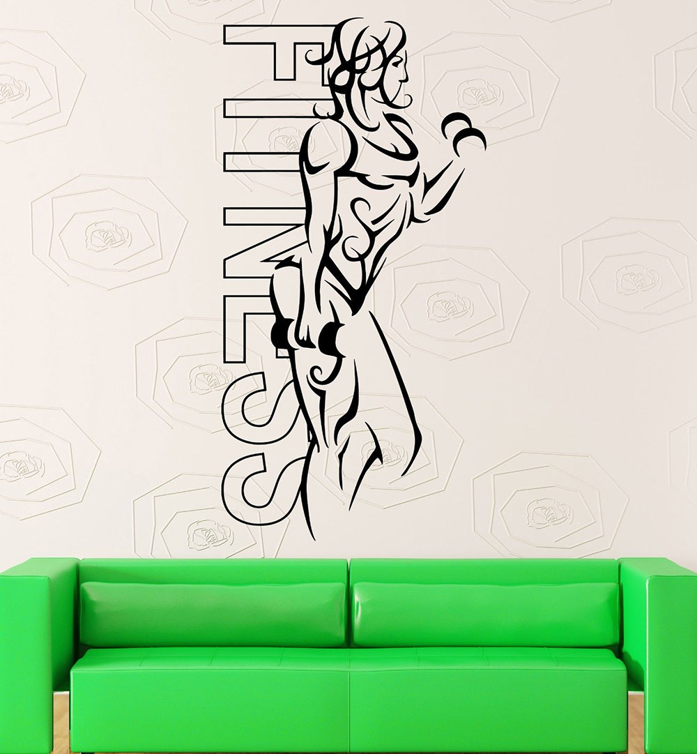 Wall Stickers Vinyl Fitness Gi - Yoga Fitness Health review and price