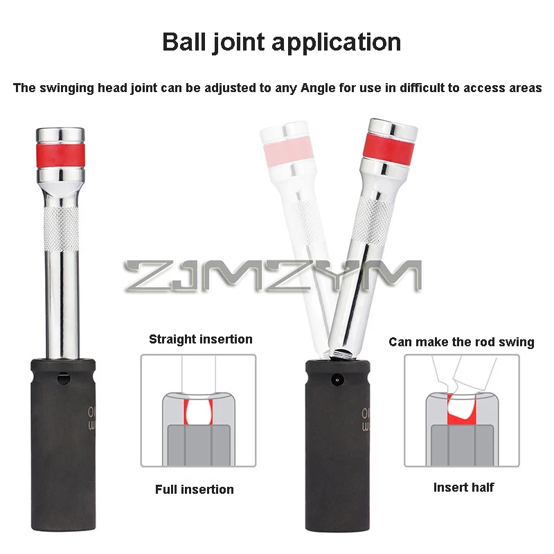 9PCS 1/2 3/8 1/4 Inch Ball Hea - Head Racket Boom review and price